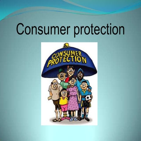 Consumer protection