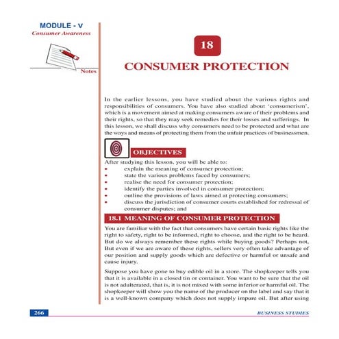 Consumer protection