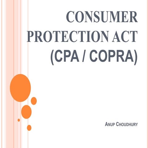 Consumer protection act