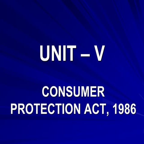 Consumer protection ppt | PPTX