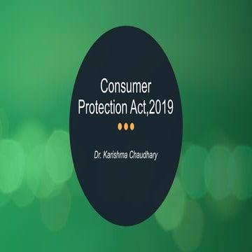 Consumer protection act,2019