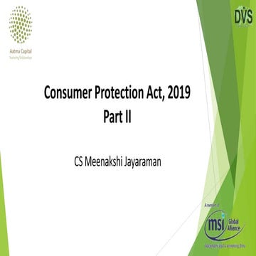 Consumer Protection Act, 2019- Part 2