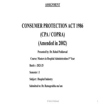 CONSUMER PROTECTION ACT (CPA)- Dr Rahul G Peddawad.pdf