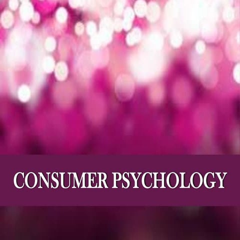 Consumer psychology