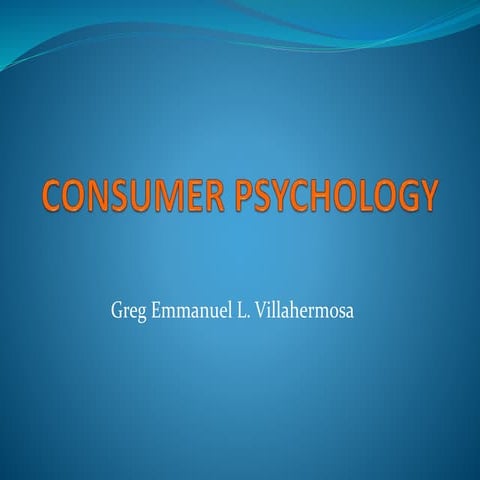 Consumer Psychology