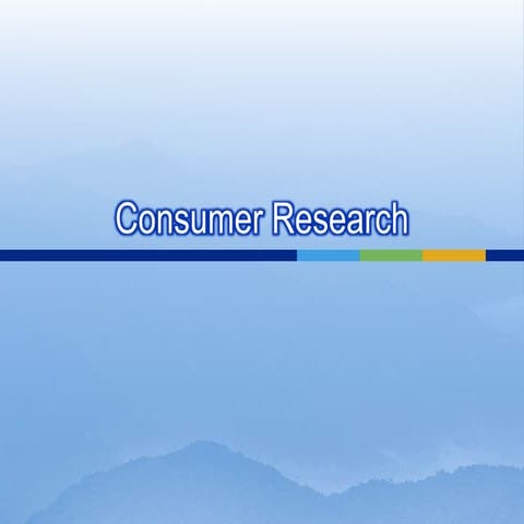Consumer research