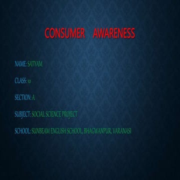 Consumer Rights SAMPLE PROJECT.pptx
