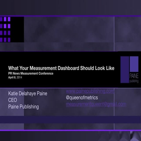 Sample PR/Communications Dashboards 