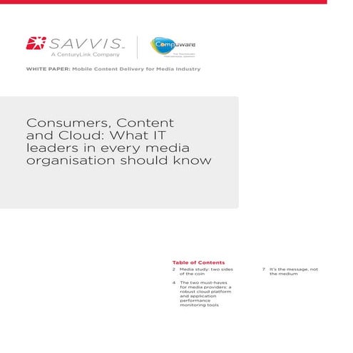 Consumers content and cloud media industry white paper