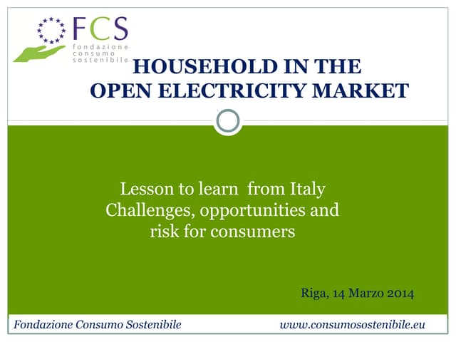 Consumers Italy presentation