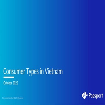 Consumer Types in Vietnam 10/2022