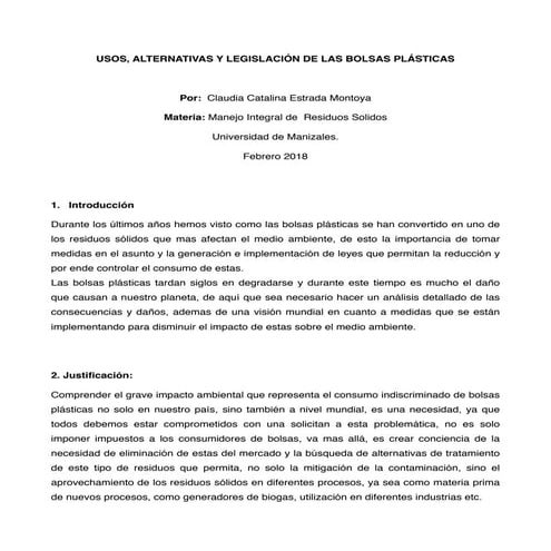  Consumo bolsas plasticas