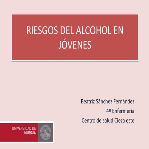 Consumo de alcohol en adolescentes
