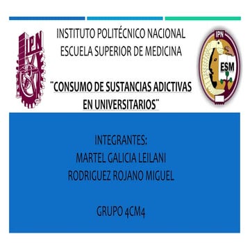Consumo de sustancias adictivas en universitarios
