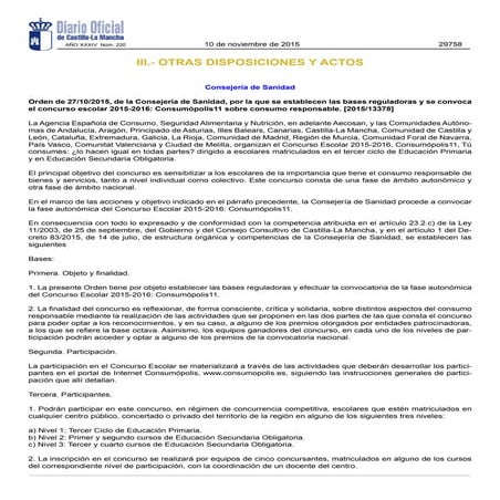 Consumopolis concurso colegios