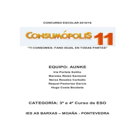 Memoria Consumópolis AUNKE