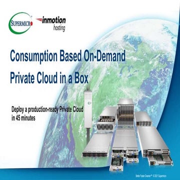Consumption Based On-Demand Private Cloud in a Box