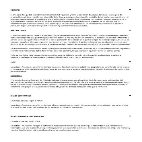 Principios de contabilidad generalmente aceptados | PPTX