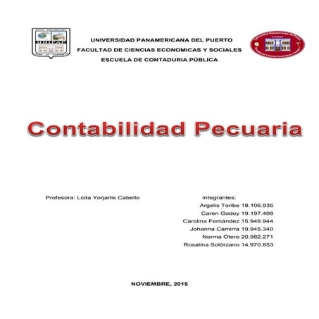 CONTABILIDAD PECUARIA
