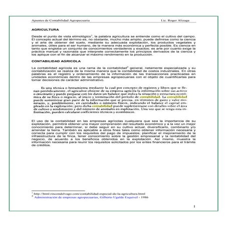 Contabilidad agropecuaria