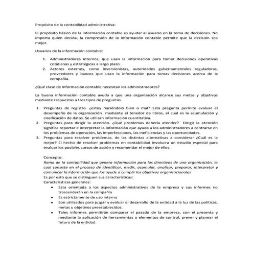 La contabilidad en la Toma de decisiones | PDF
