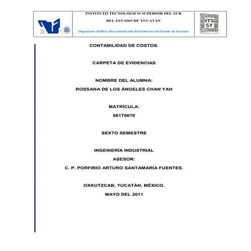 Contabilidad de costos