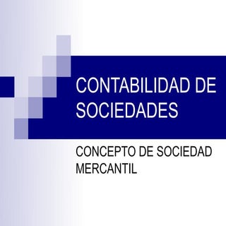 Contabilidad de sociedades