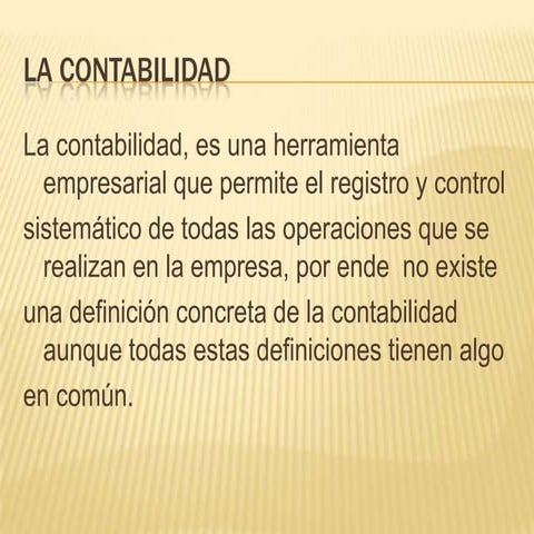 Contabilidad .