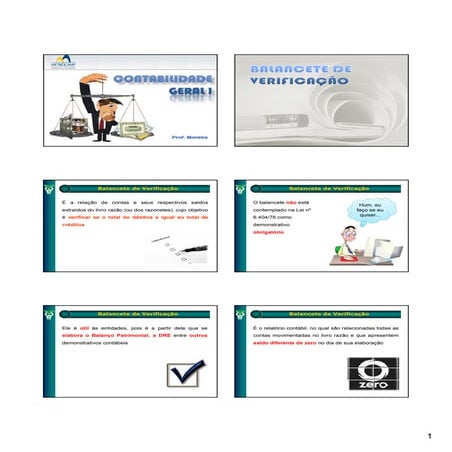 Contabilidade geral i cap 14   slides - balancete