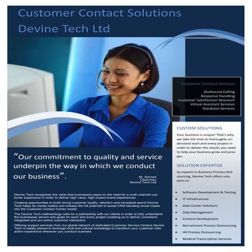 Customer Contact Solutions