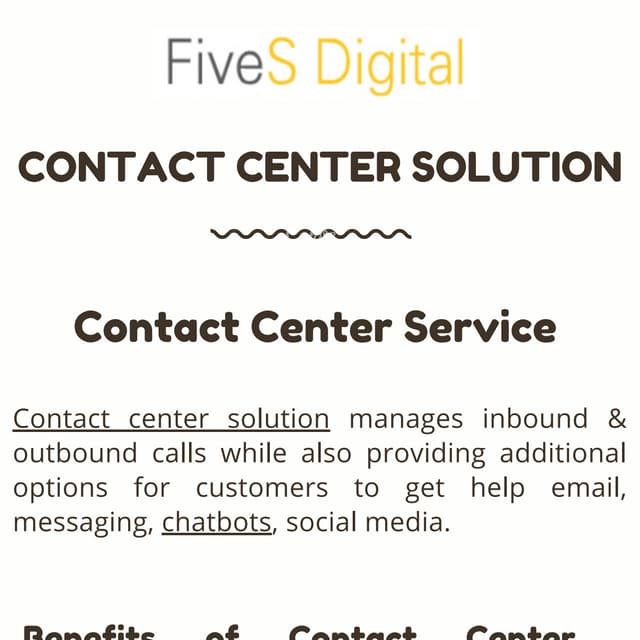 Contact Center Solution- Fivesdigital 
