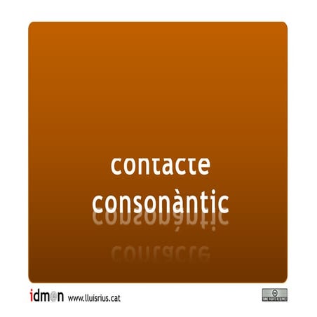 Contactes Consonàntics