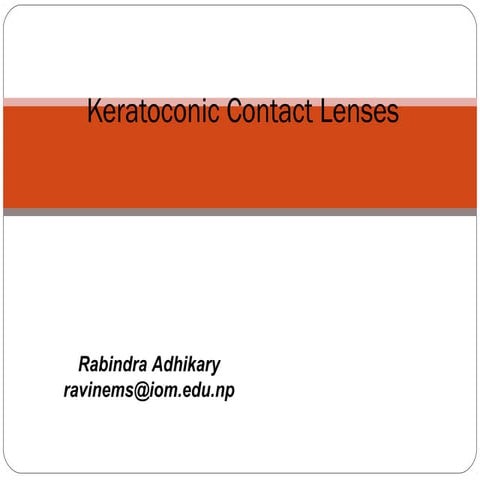 Contact lens in keratoconus