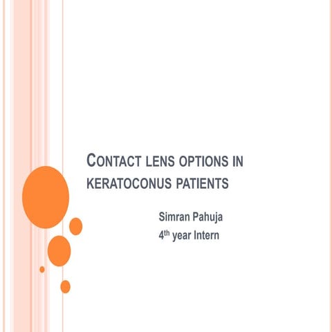 Contact Lens Options In Keratoconus Patients 