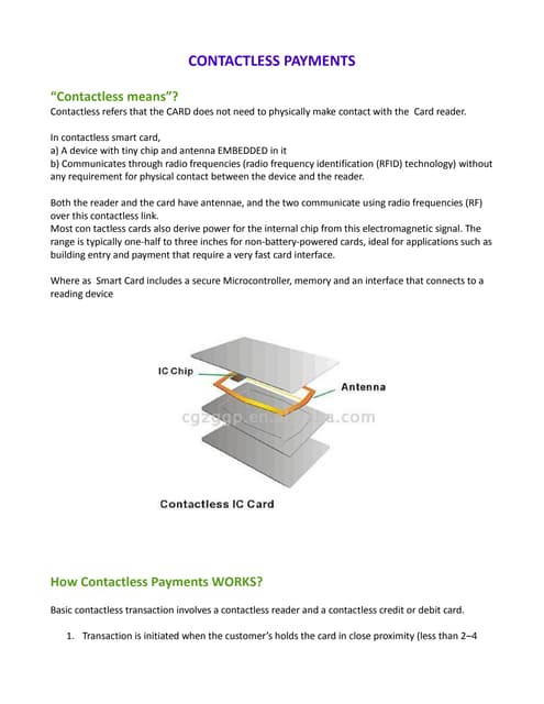 All about Contactless payments