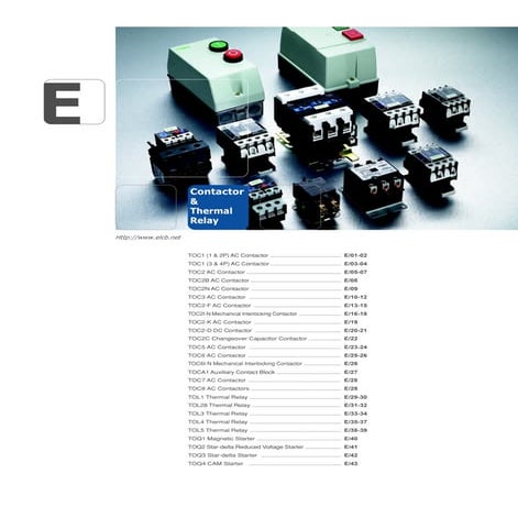 Contactor thermal relay catalogue | PDF