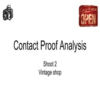 Contact proof analysis shoot 2