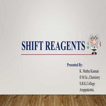 CONTACT SHIFT and SHIFT REAGENTS