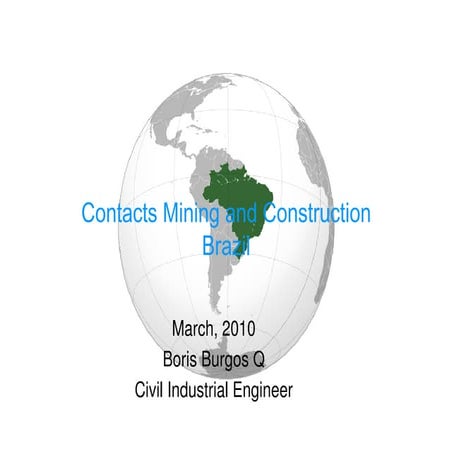 Contacts Mining And Construction Brazil