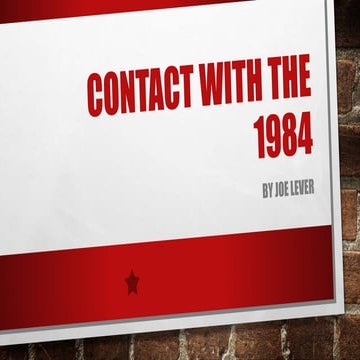 Contact with 1984
