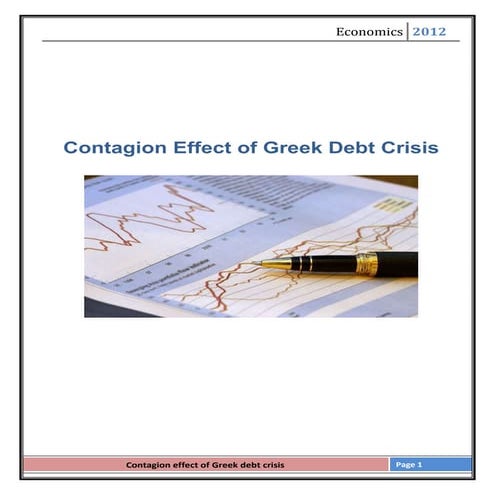 Contagion effect of greece debt crisis