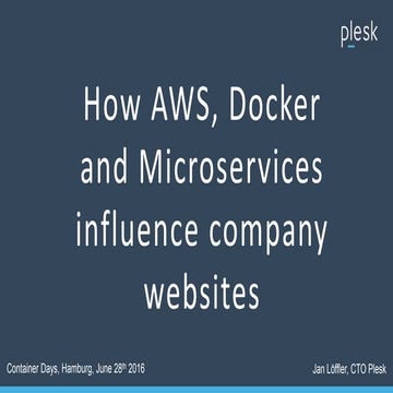 How AWS,Docker and Microservices Influence Company Websites - Plesk