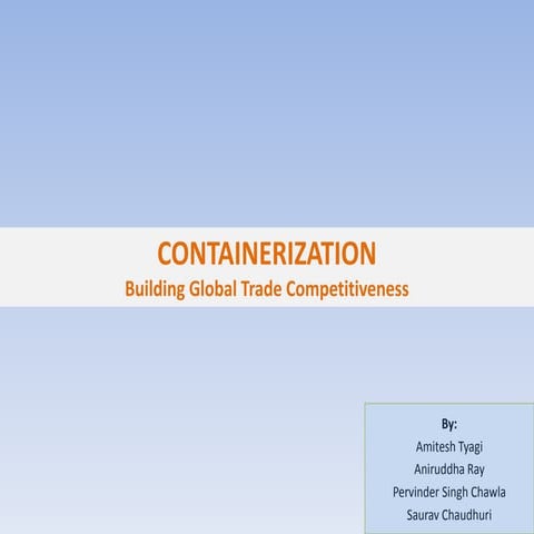 Containerization and India - Status