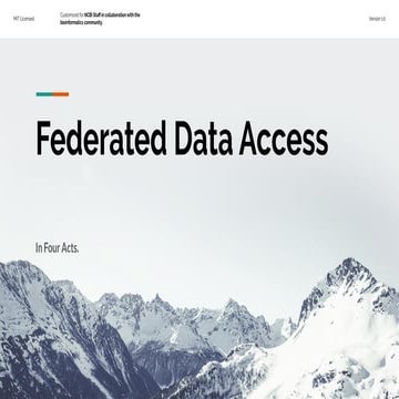 Containerized attribute indexing and graph genomes for federated data access