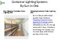 Container lighting systems