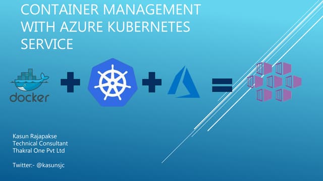 Container management with docker & kubernetes