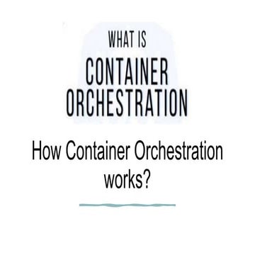 Container Orchestration