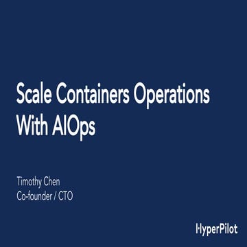 Scale Container Operations with AIOps
