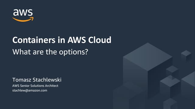  "Docker in the Cloud" — Tomasz Stachlewski.
