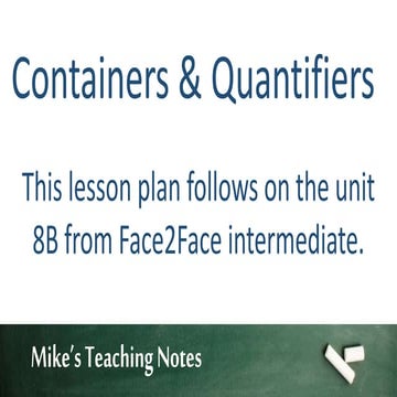 Containers and quantifiers